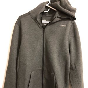 Reebok Hoodie Zip Up Sweat Shirt - L